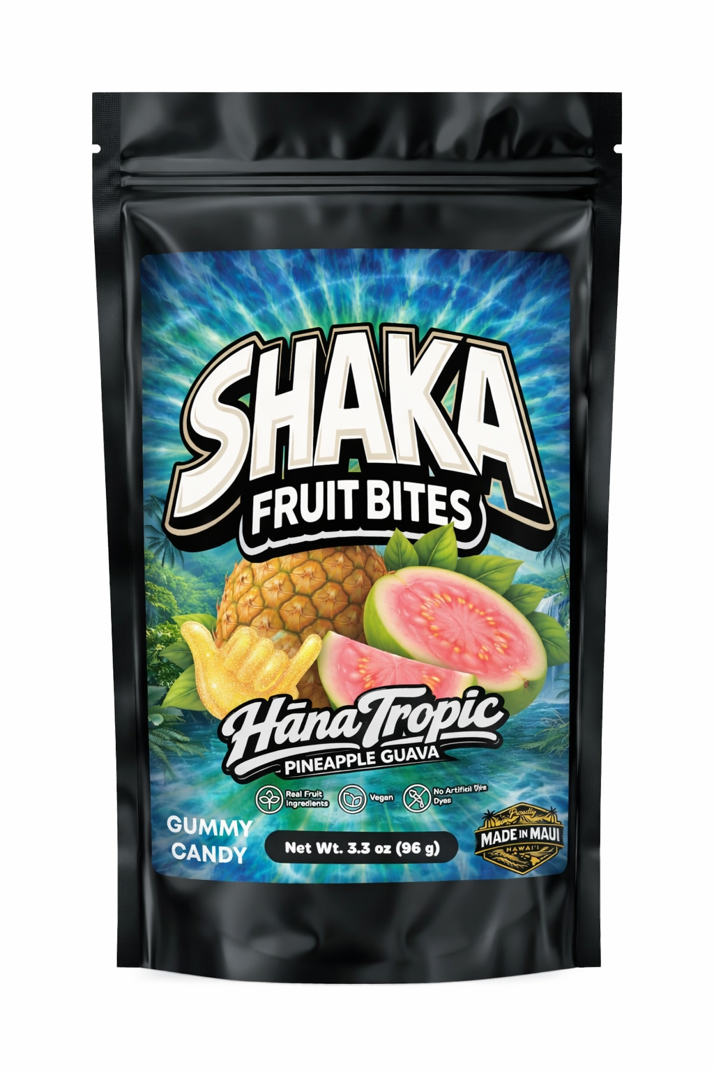 Shaka Fruit Bites - Hāna Tropic – Pineapple Guava Gummies (3.3 oz)